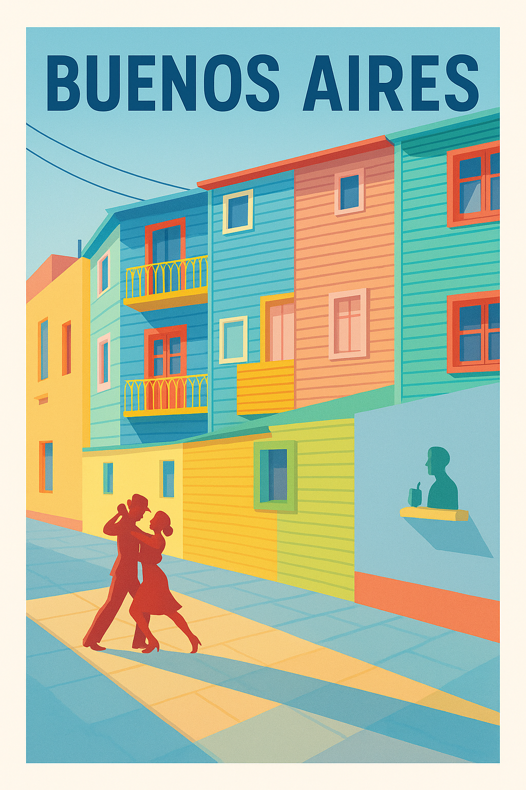 Affiche de Buenos Aires - Tango et Couleurs Vibrantes