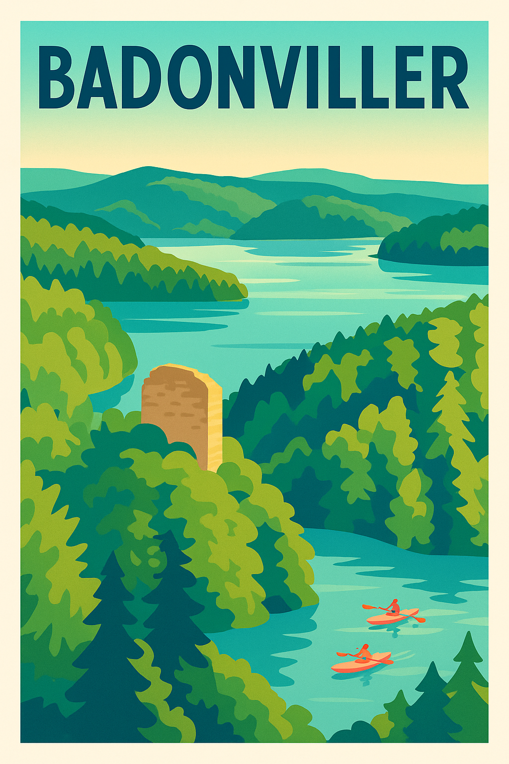 Affiche de Badonviller - Évasion Nature au Cœur des Forêts