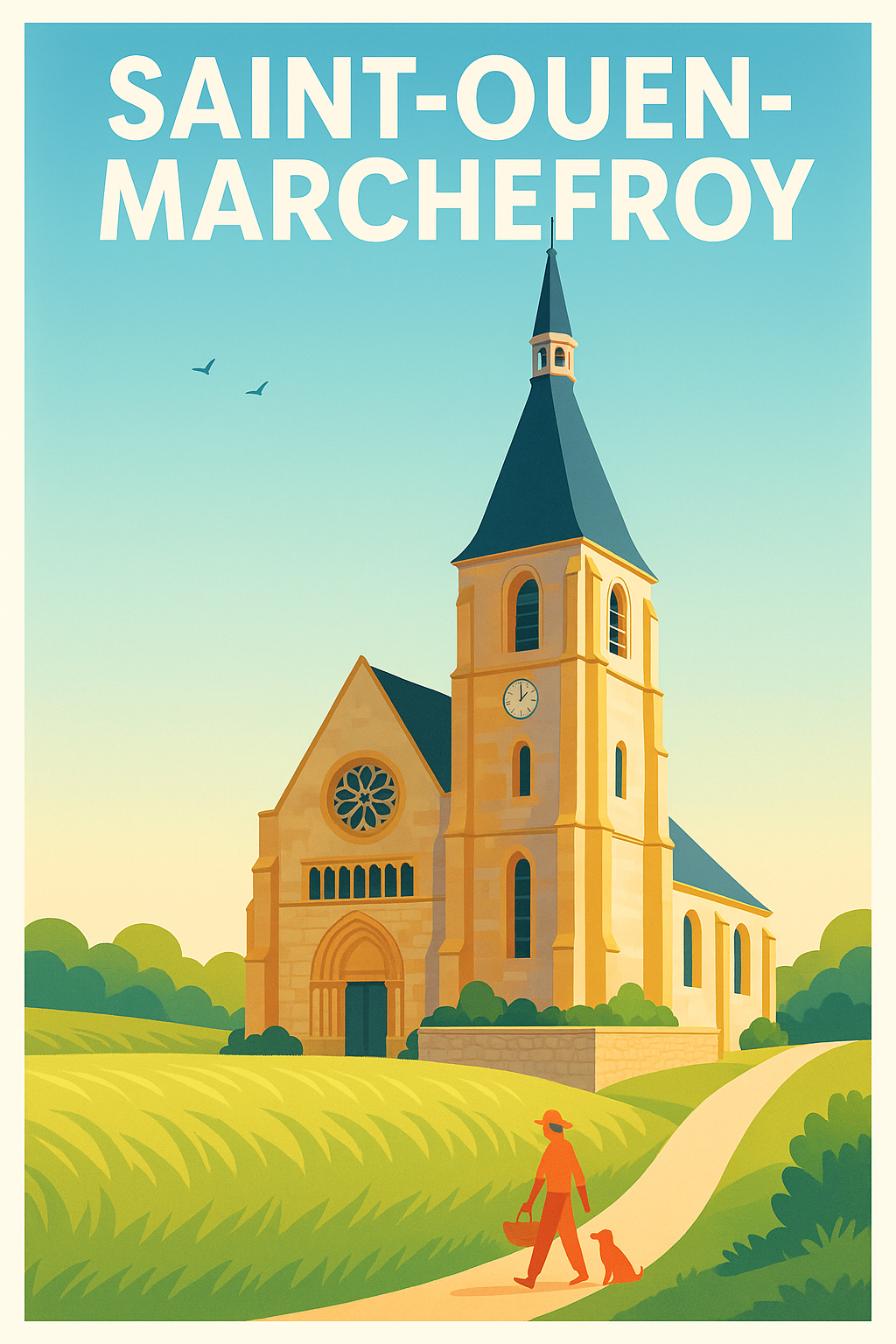 Affiche de Saint-Ouen-Marchefroy - Charme bucolique de la campagne normande
