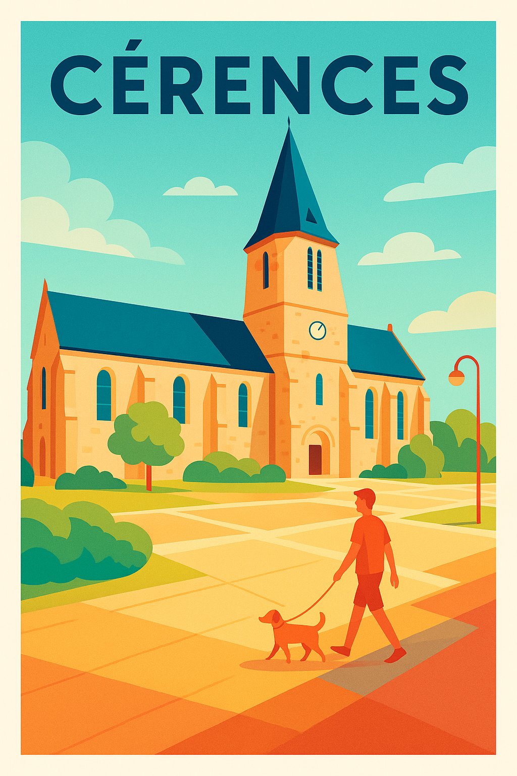 Affiche de Cérences - Charme et sérénité au cœur du village
