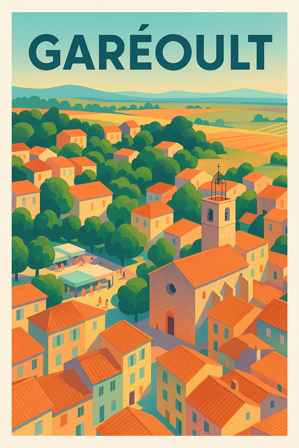 Affiche de Garéoult - Charme Provençal au Cœur du Village