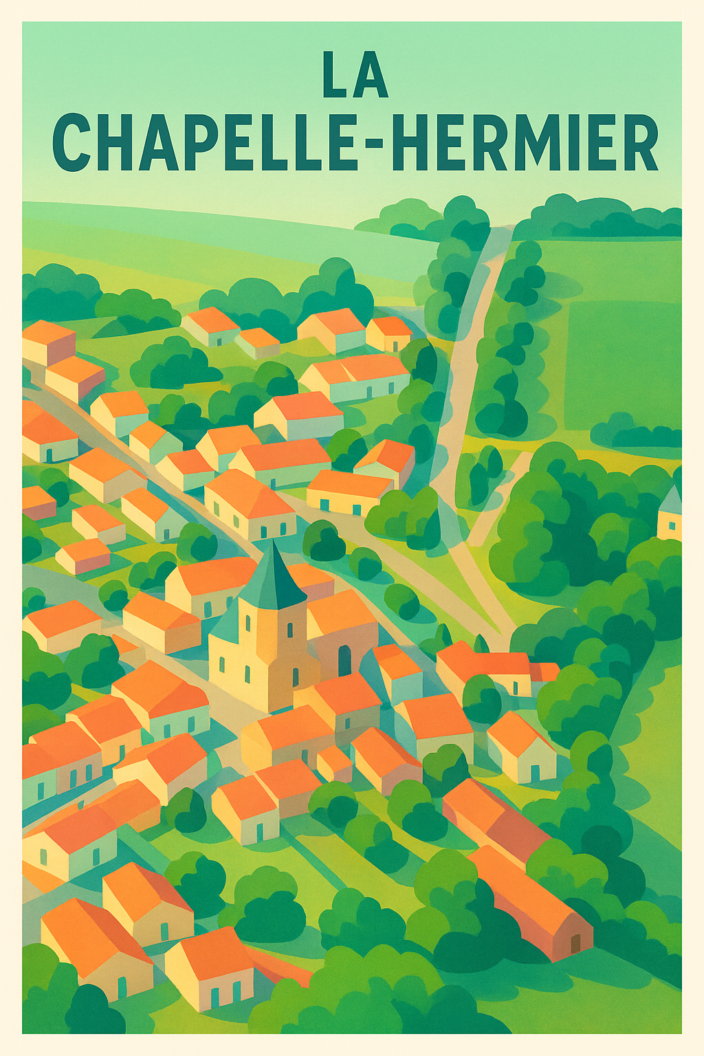 Affiche de La Chapelle-Hermier - Charme et douceur de la campagne vendéenne