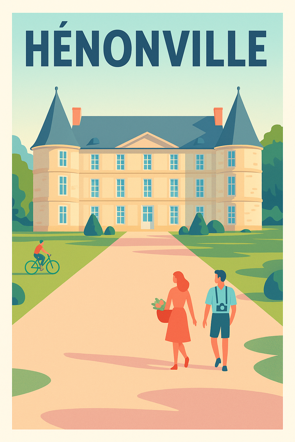 Affiche de Hénonville - Élégance et charme champêtre
