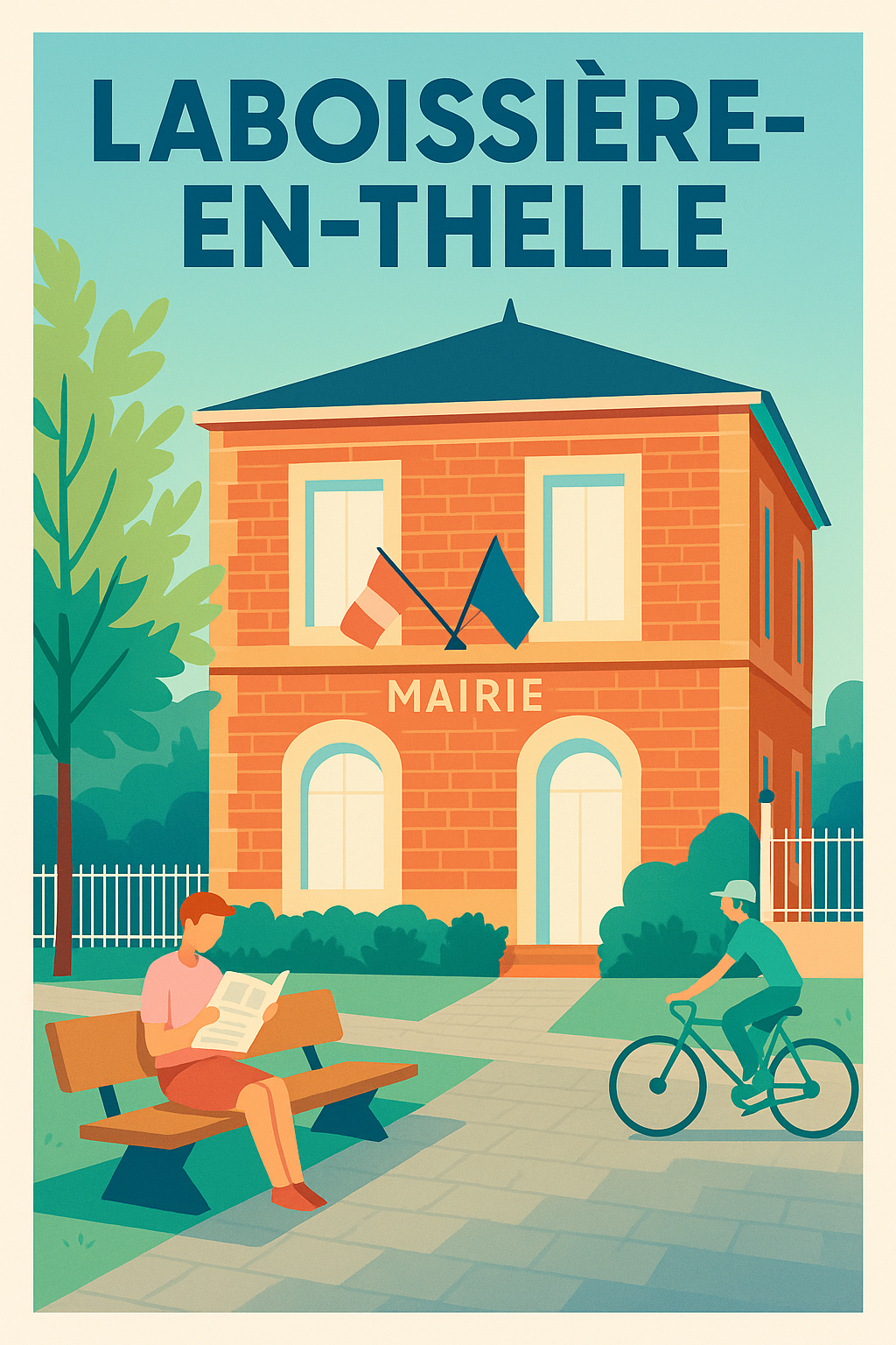 Affiche de Laboissière-en-Thelle - Sérénité et charme de la mairie locale
