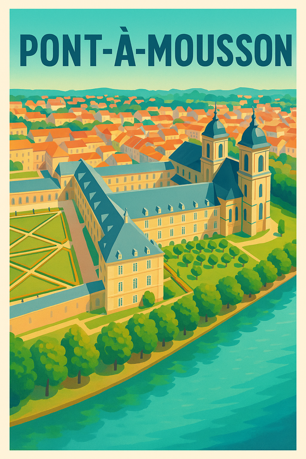 Affiche de Pont-à-Mousson - Charme historique au bord de la Moselle