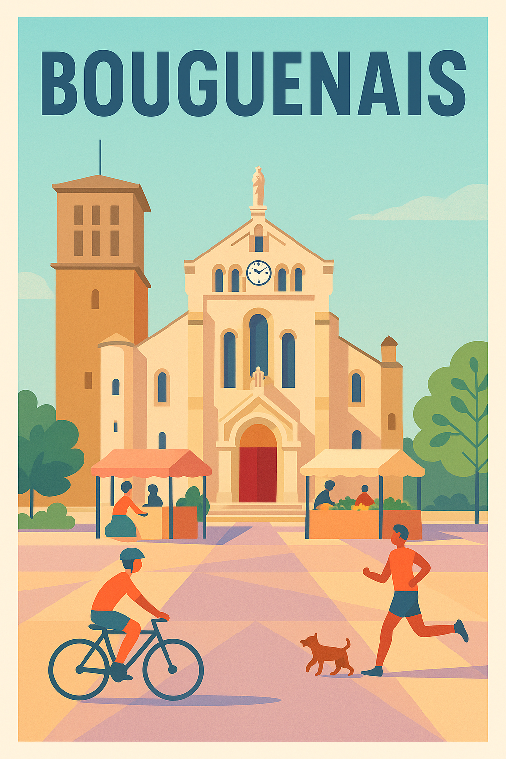 Affiche de Bouguenais - Charme et vie locale animée