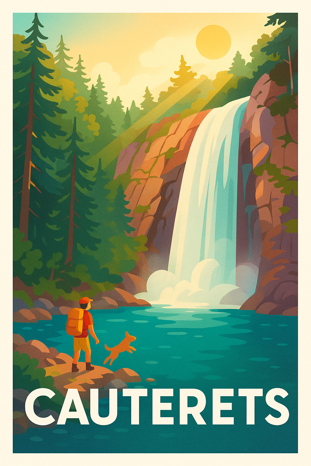 Affiche de Cauterets - Évasion nature et cascades majestueuses