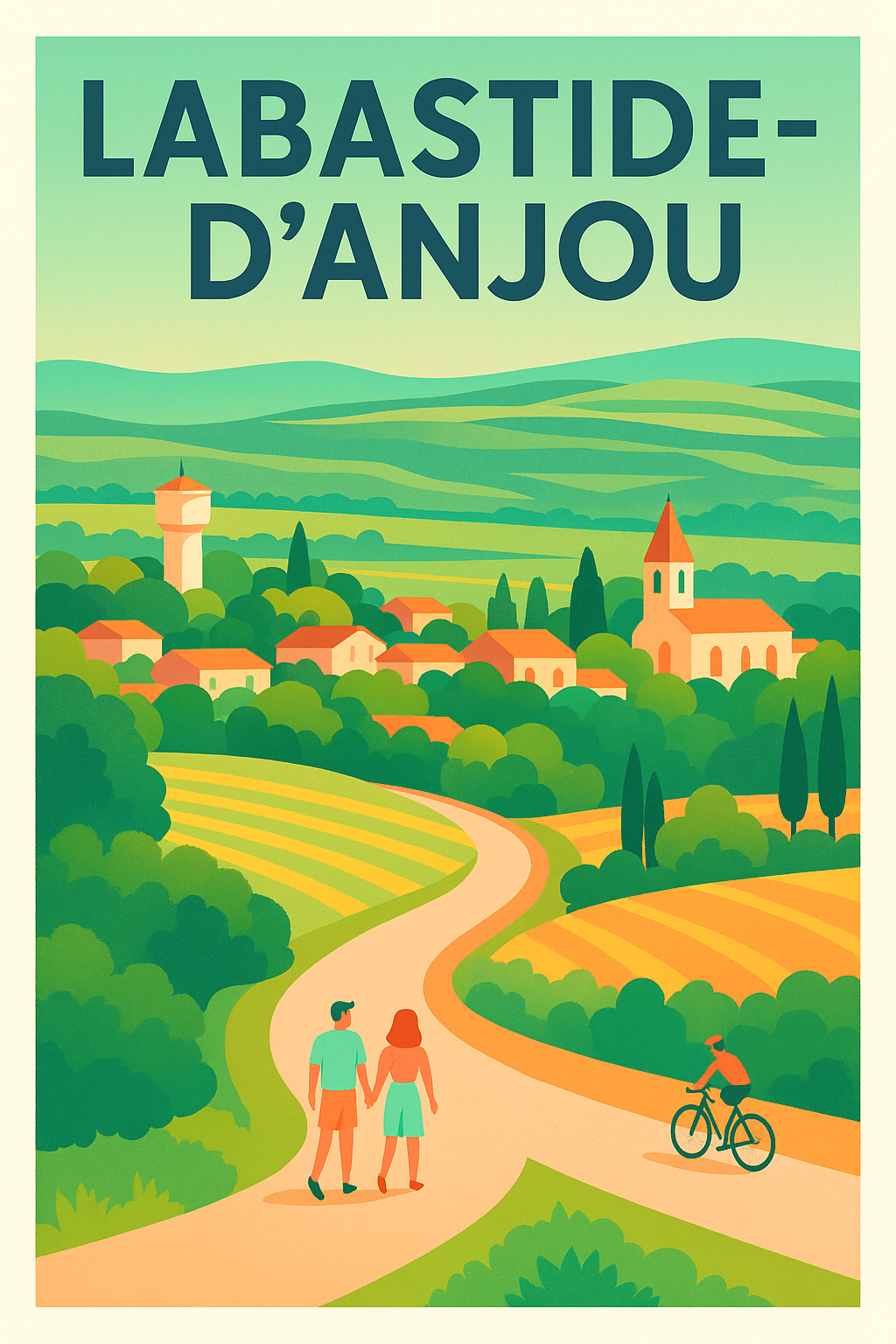 Affiche de Labastide-d'Anjou - Escapade champêtre et douce harmonie