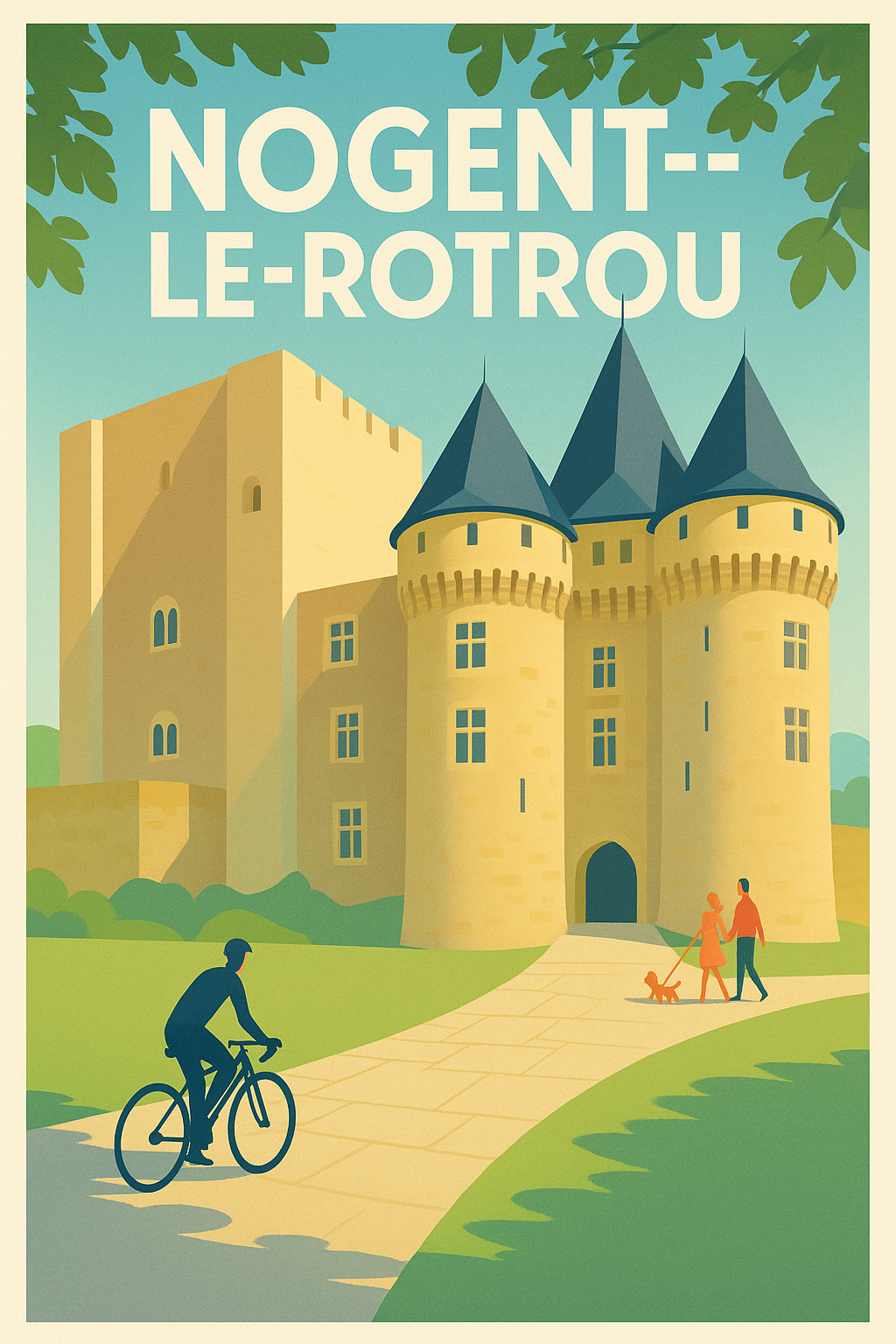 Affiche de Nogent-le-Rotrou - Charme et histoire au château médiéval