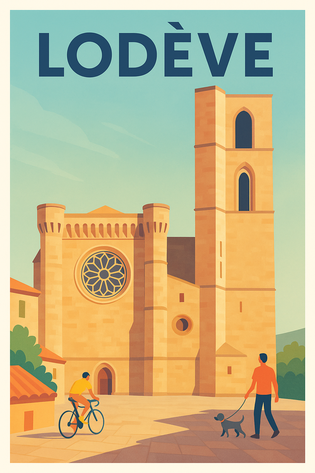 Affiche de Lodève - Charme historique et douceur de vivre