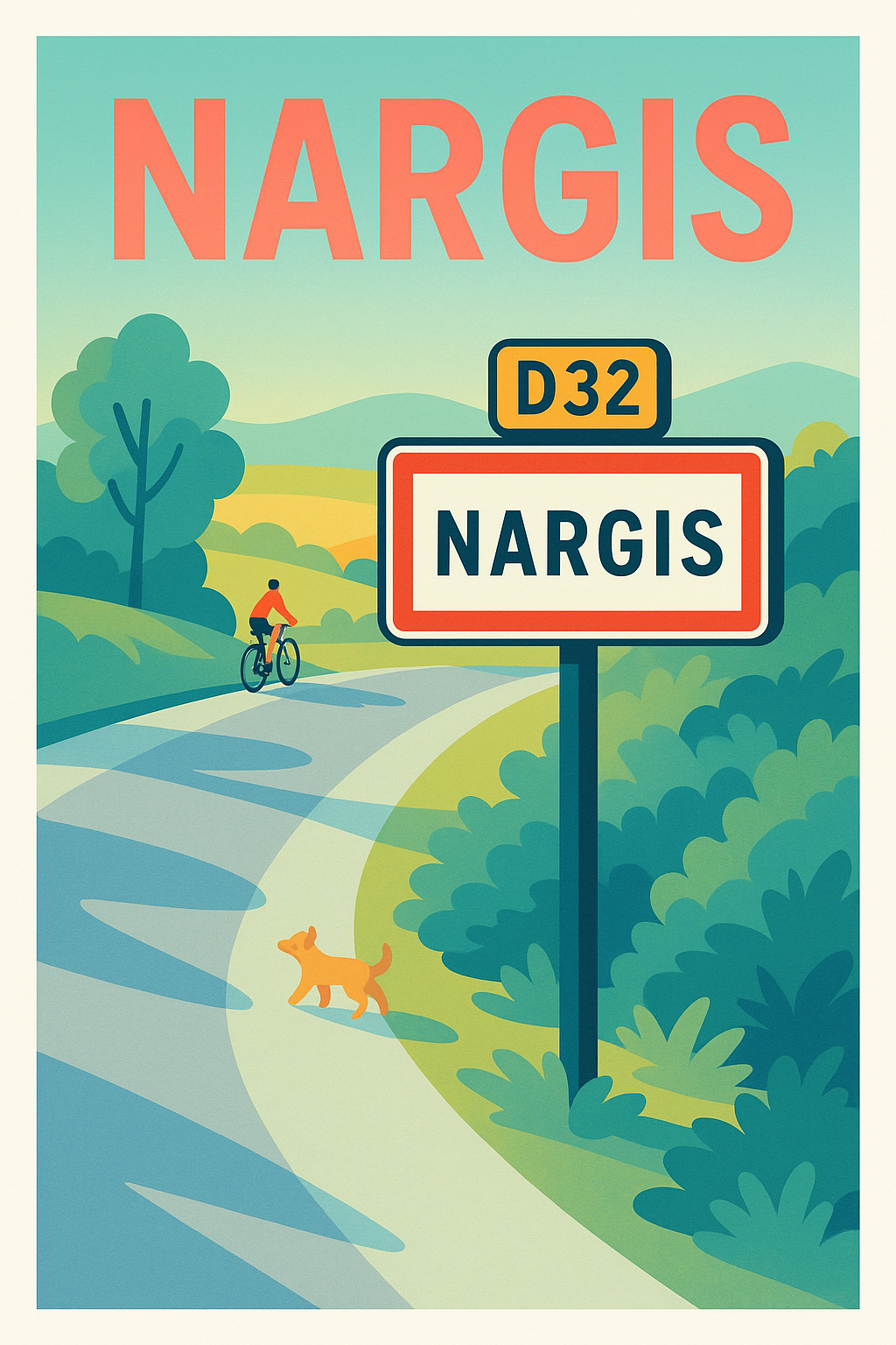 Affiche de Nargis - L'art de la balade bucolique
