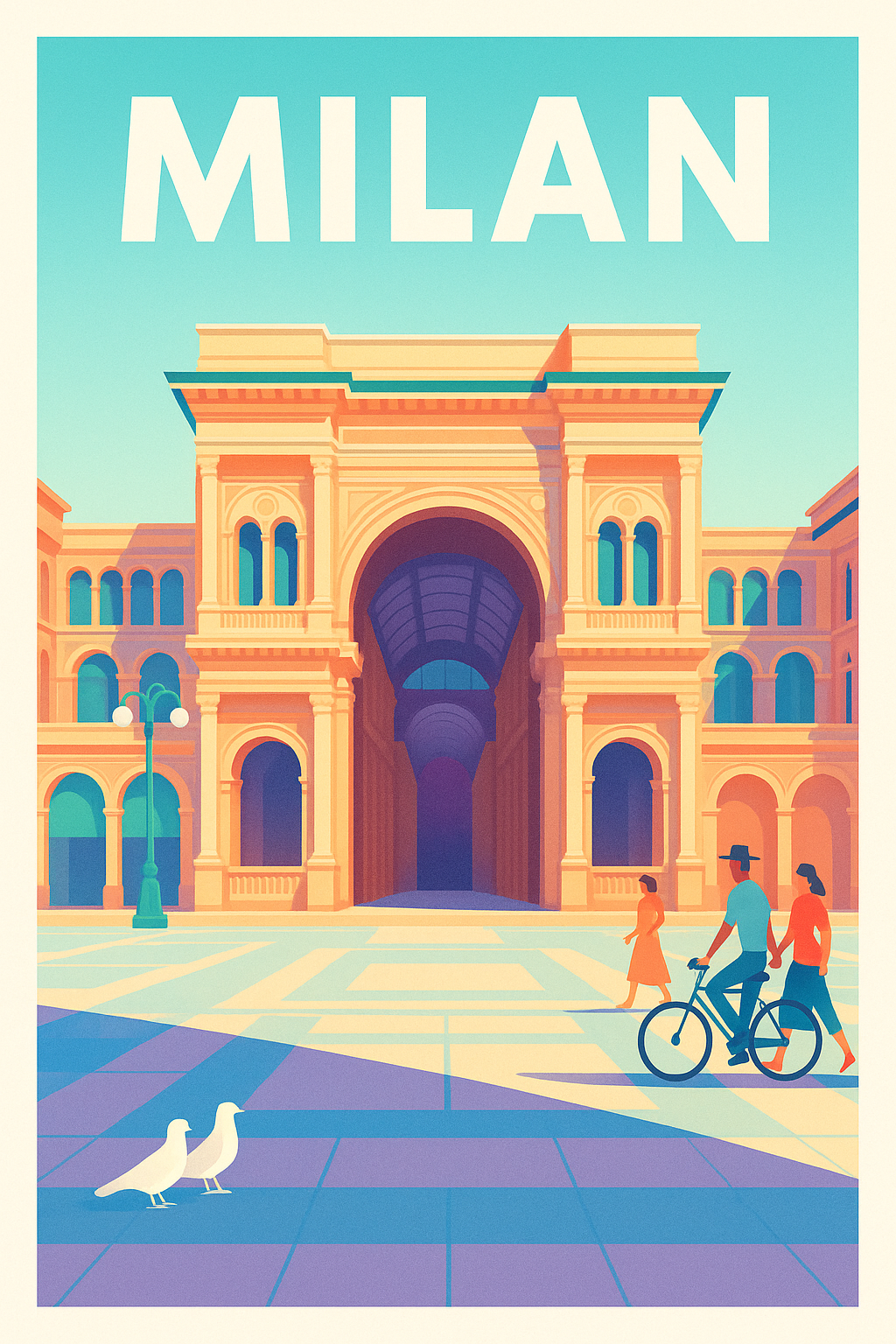 Affiche de Milan - L'élégance intemporelle de la Galerie Vittorio Emanuele II