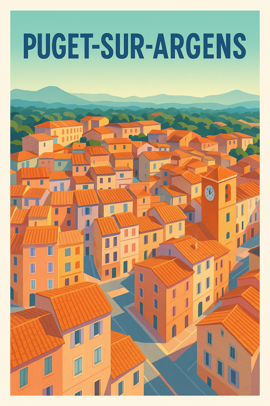 Affiche de Puget-sur-Argens - Charme provençal ensoleillé