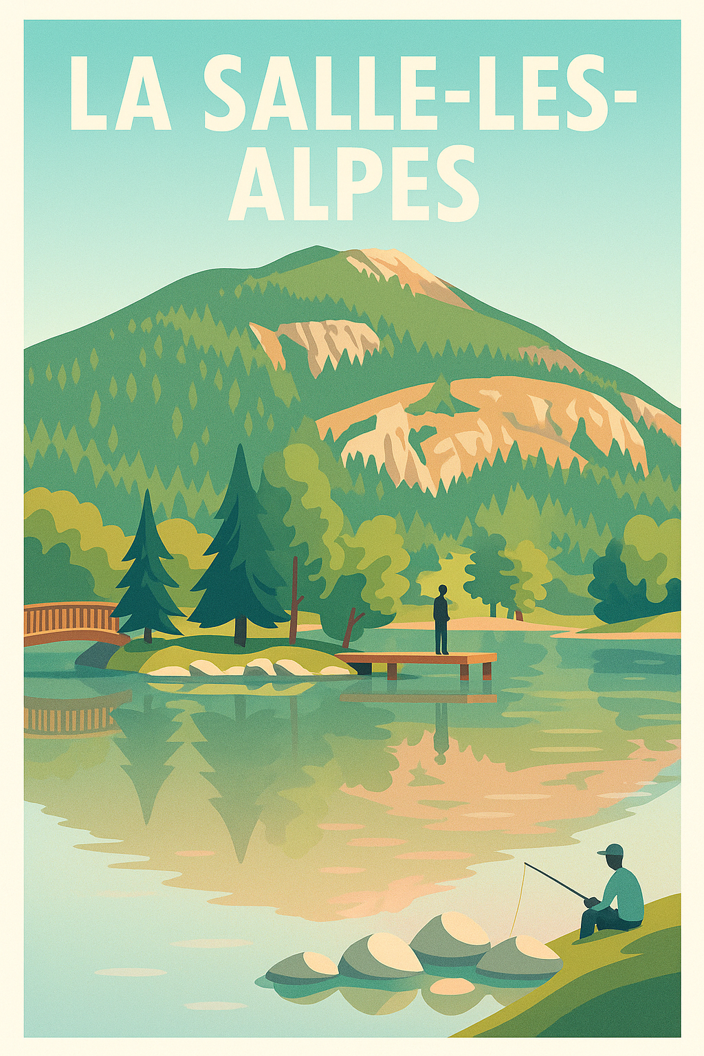 Affiche de La Salle-les-Alpes - Évasion nature au cœur des montagnes