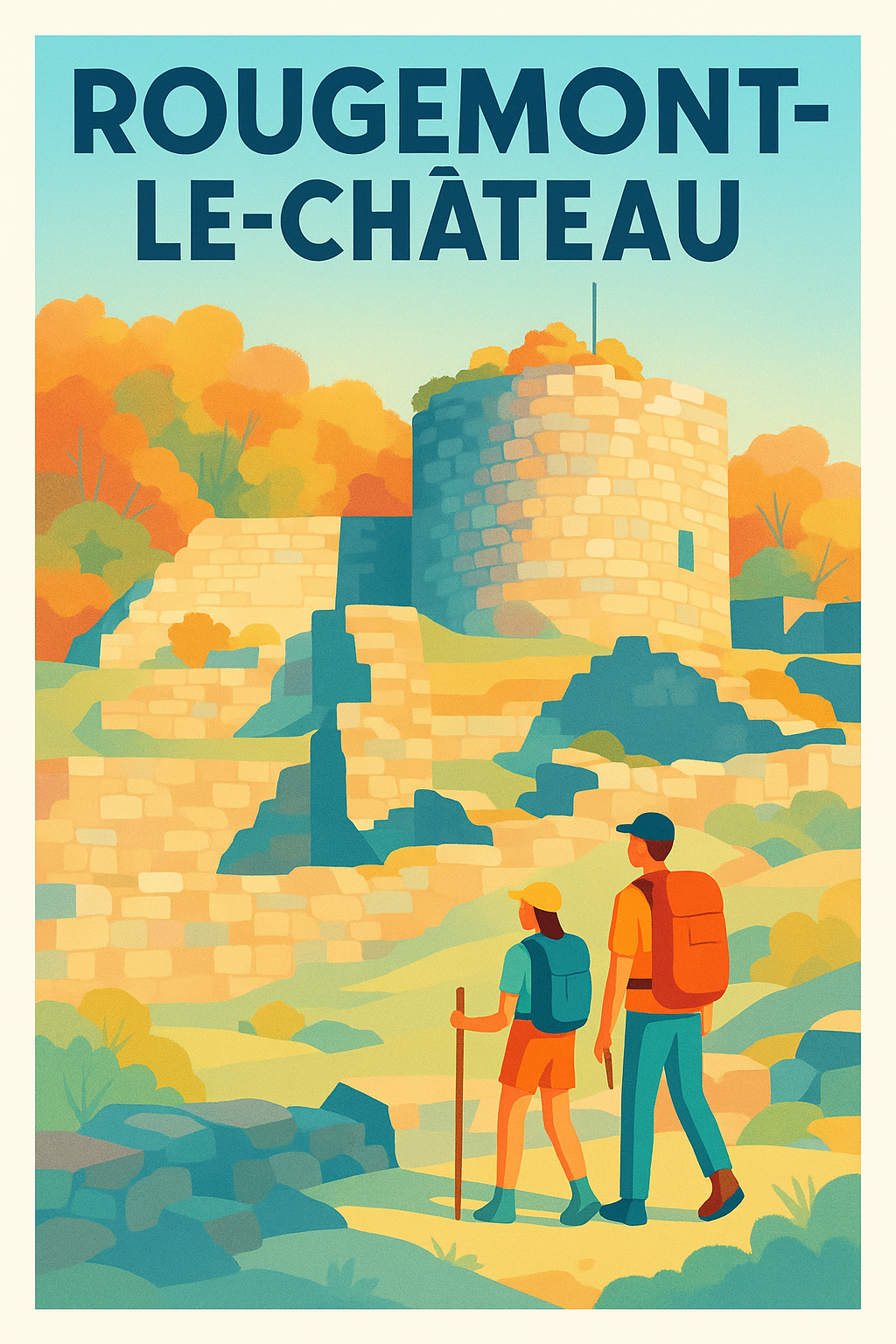 Affiche de Rougemont-le-Château - Une escapade historique en pleine nature