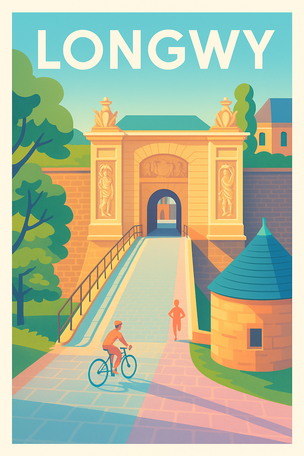 Affiche de Longwy - Charme et patrimoine en couleurs