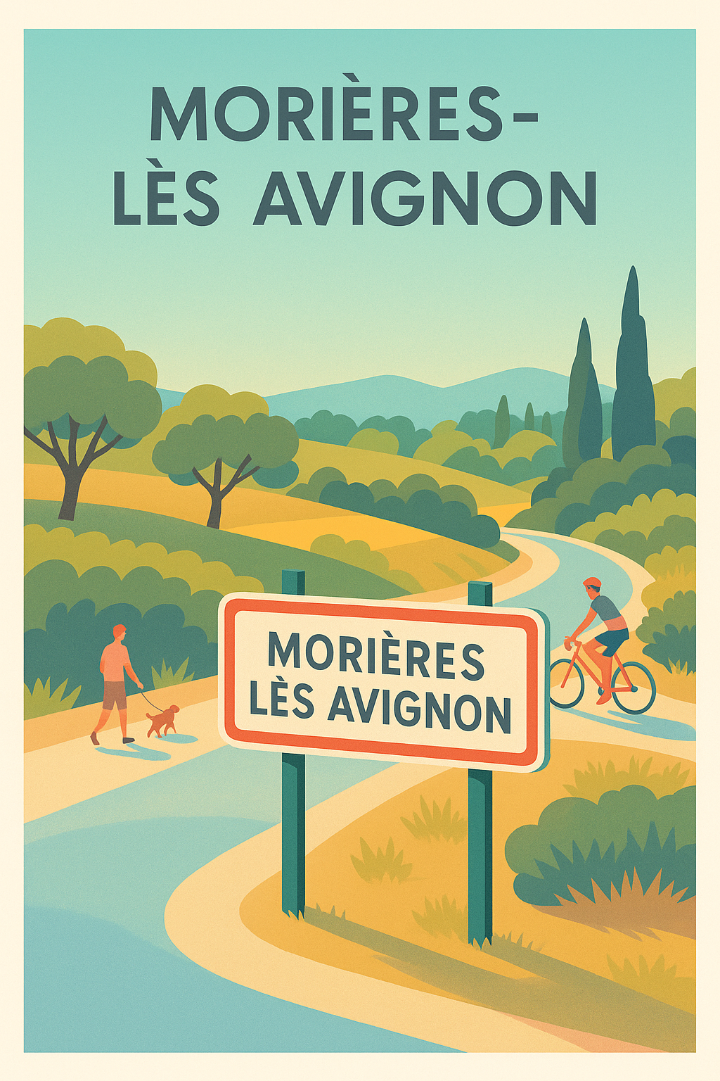 Affiche de Morières-lès Avignon - Douceur de vie provençale