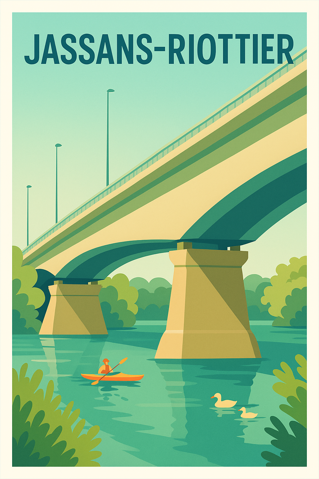 Affiche de Jassans-Riottier - Sérénité au fil de l'eau