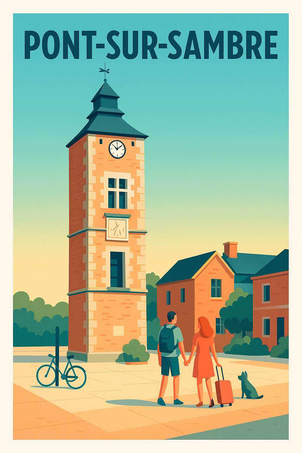 Affiche de Pont-sur-Sambre - Charme paisible et authenticité