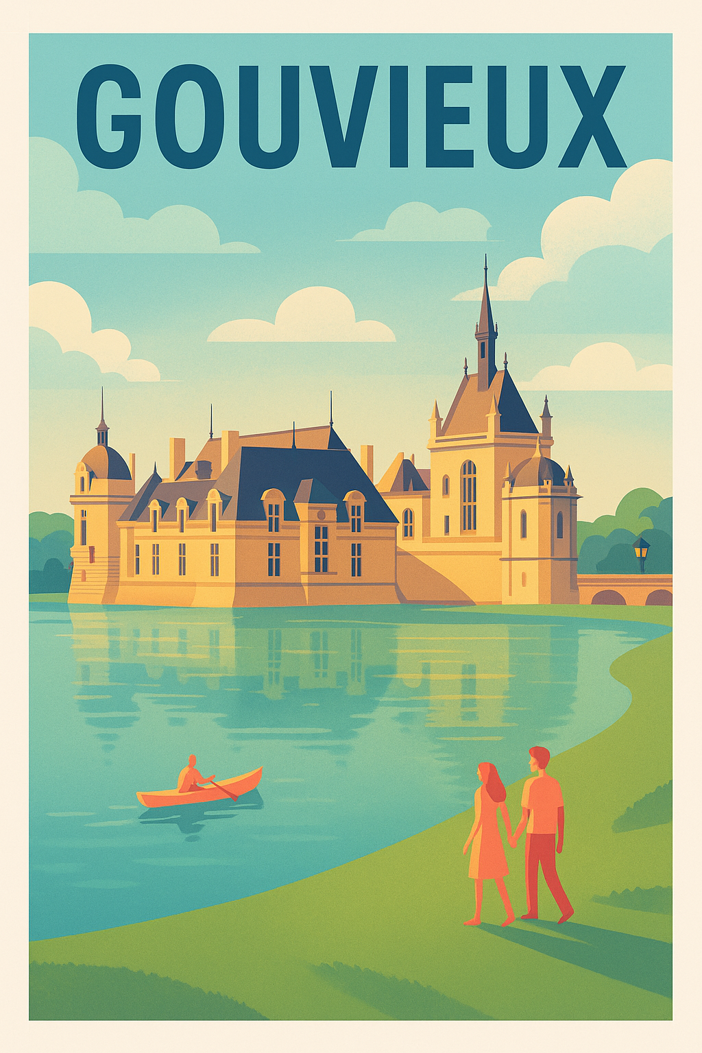 Affiche de Gouvieux - Élégance et sérénité au château
