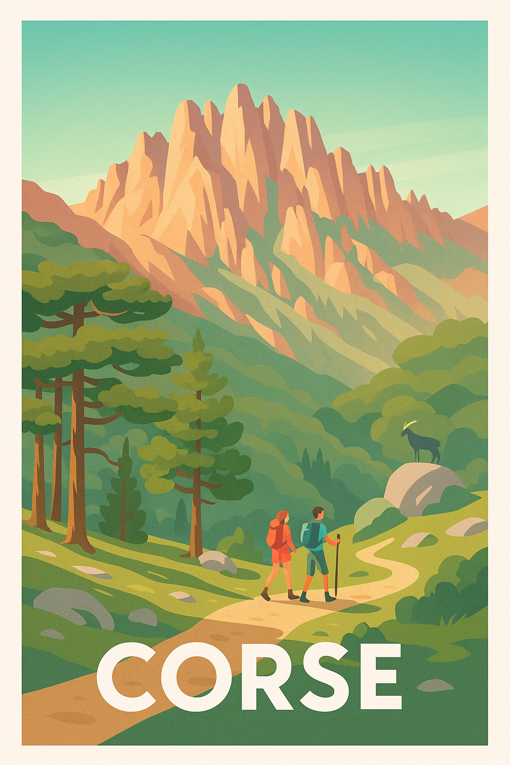 Affiche de Corse - Partez à la découverte des paysages sauvages