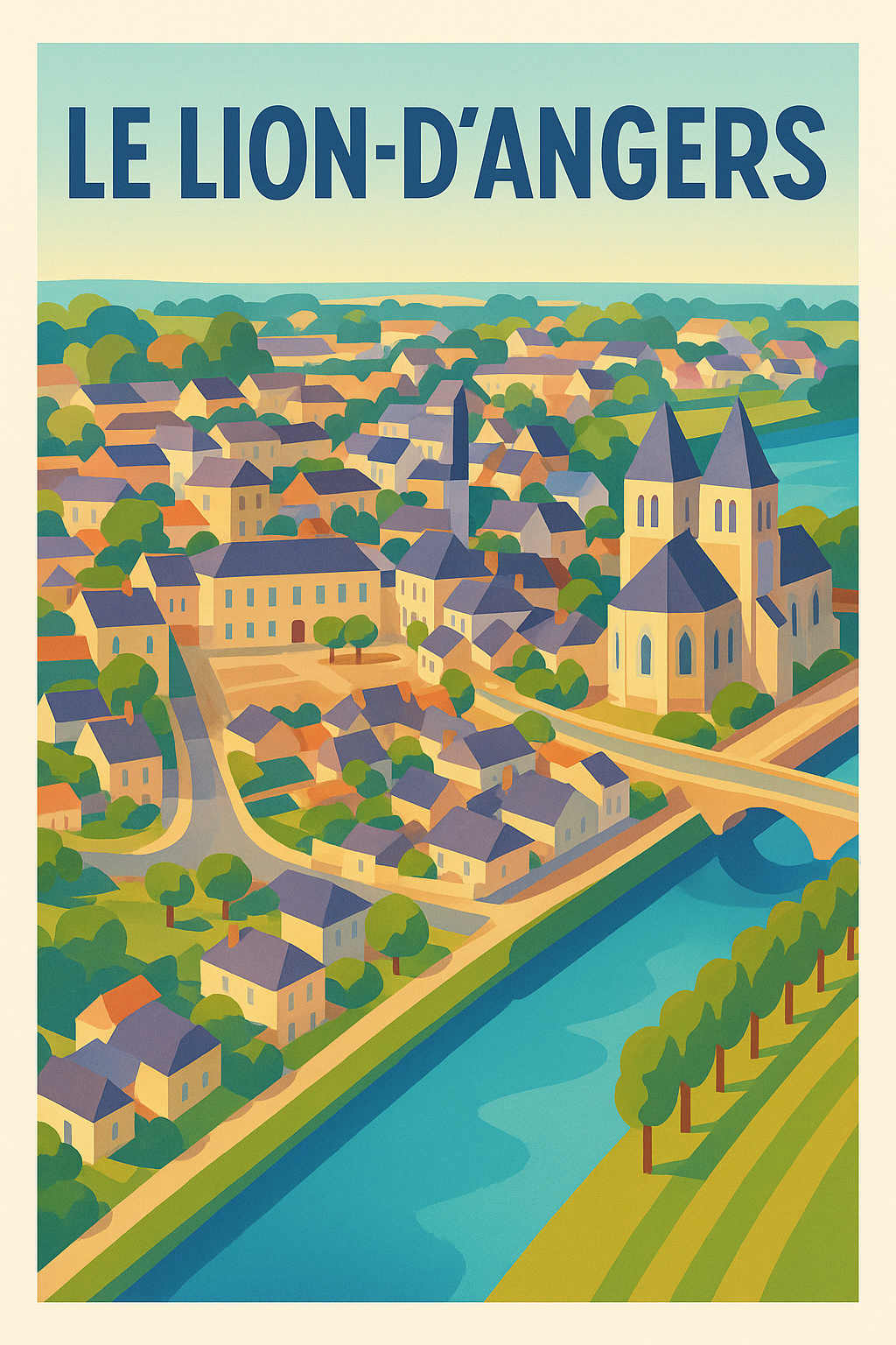 Affiche de Le Lion-d'Angers - Charme et sérénité de la douceur angevine