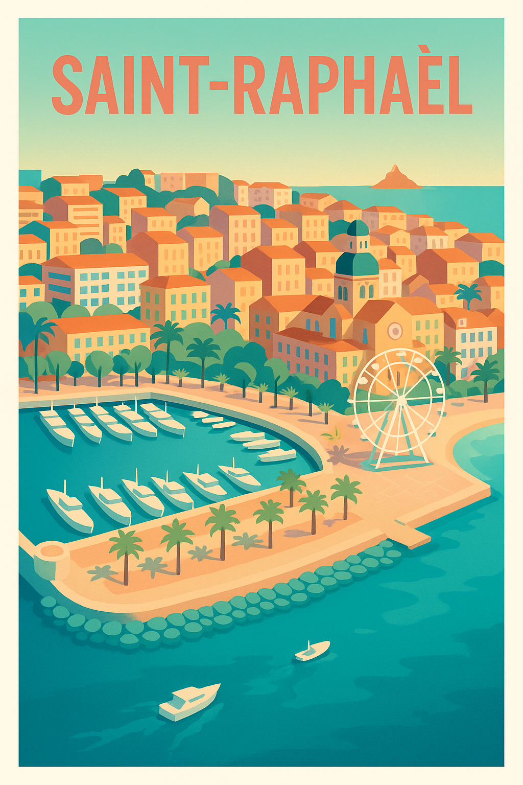 Affiche de Saint-Raphaël - Charme azuréen au bord de l'eau