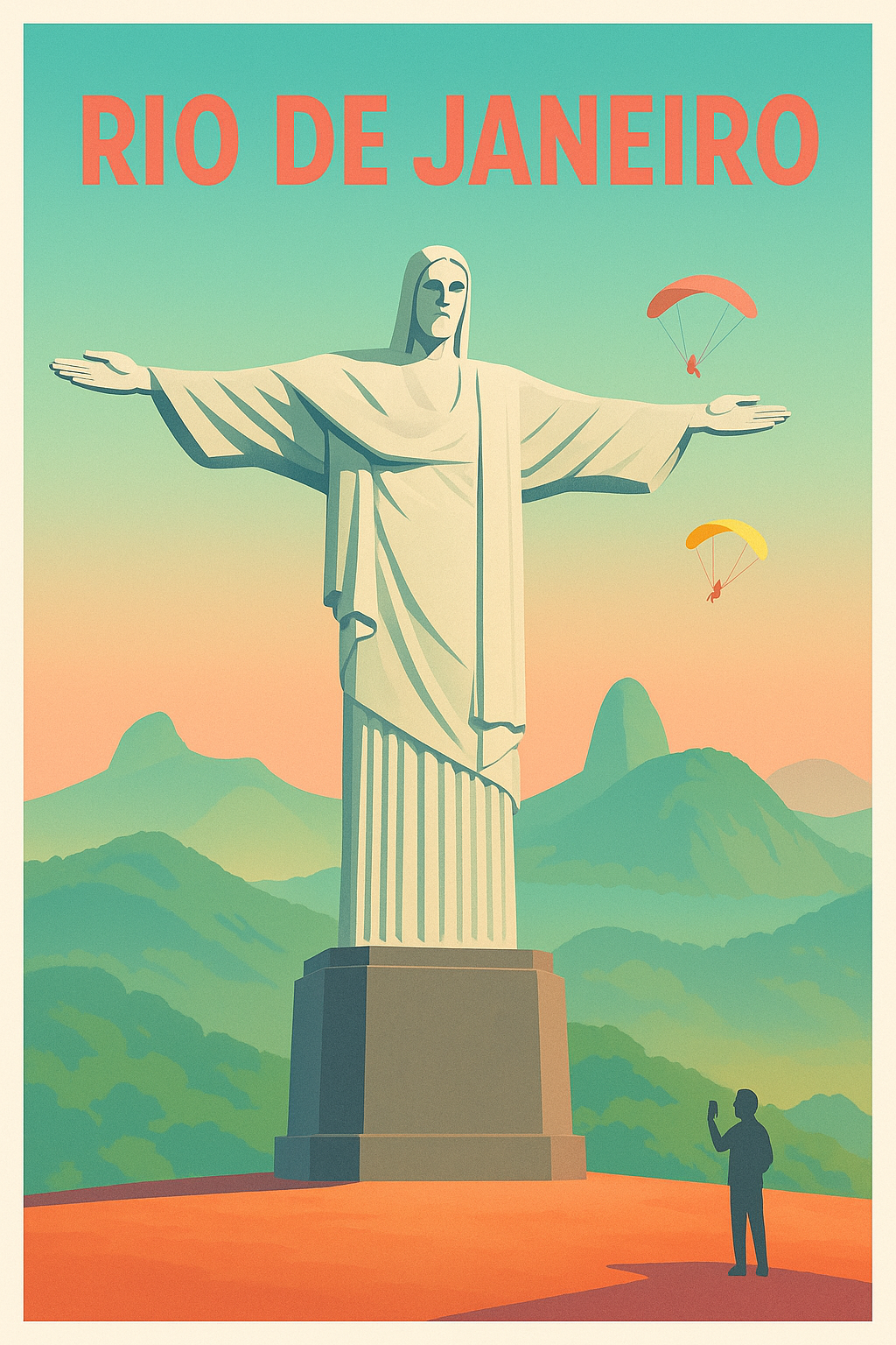 Affiche de Rio de Janeiro - L'emblématique statue du Christ Rédempteur