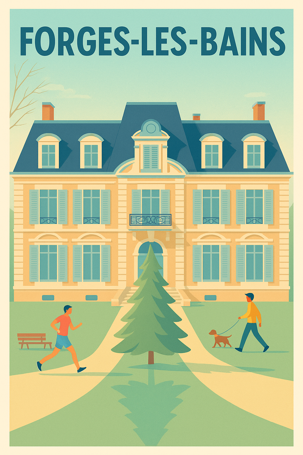 Affiche de Forges-les-Bains - Charme et sérénité à la française