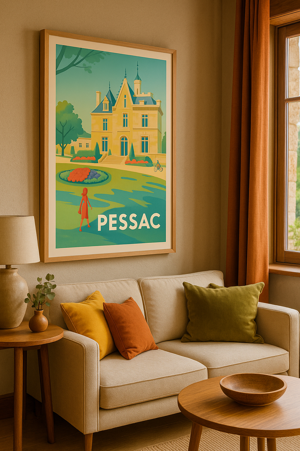 Mise en situation Affiche Pessac - Élégance et Sérénité Architecturale