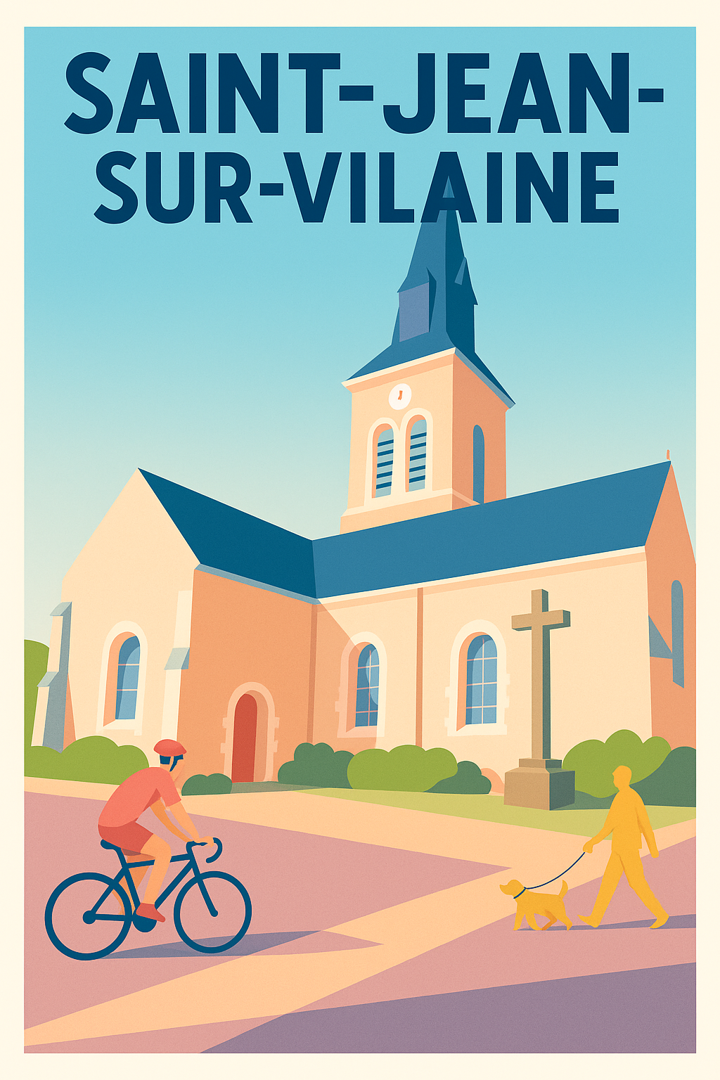 Affiche de Saint-Jean-sur-Vilaine - Charme et sérénité au cœur du village