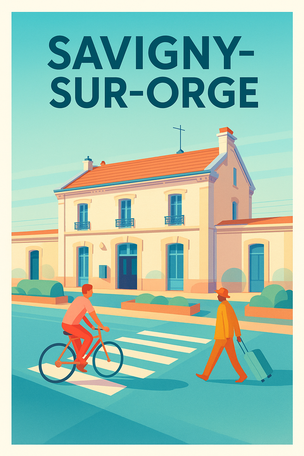 Affiche de Savigny-sur-Orge - Harmonie urbaine et douceur de vie