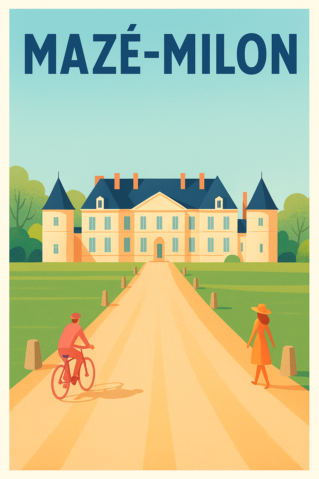 Affiche de Mazé-Milon - Élégance et Sérénité au Château