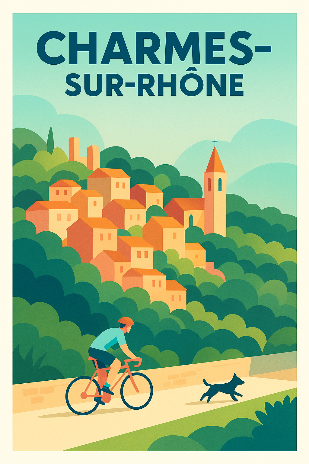 Affiche de Charmes-sur-Rhône - Charme et Nature en Balade