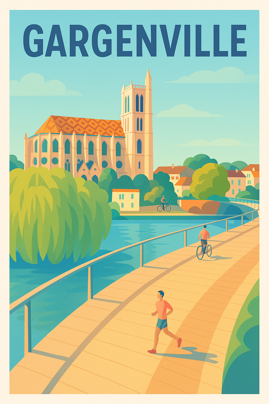 Affiche de Gargenville - Charme et sérénité au bord de l'eau