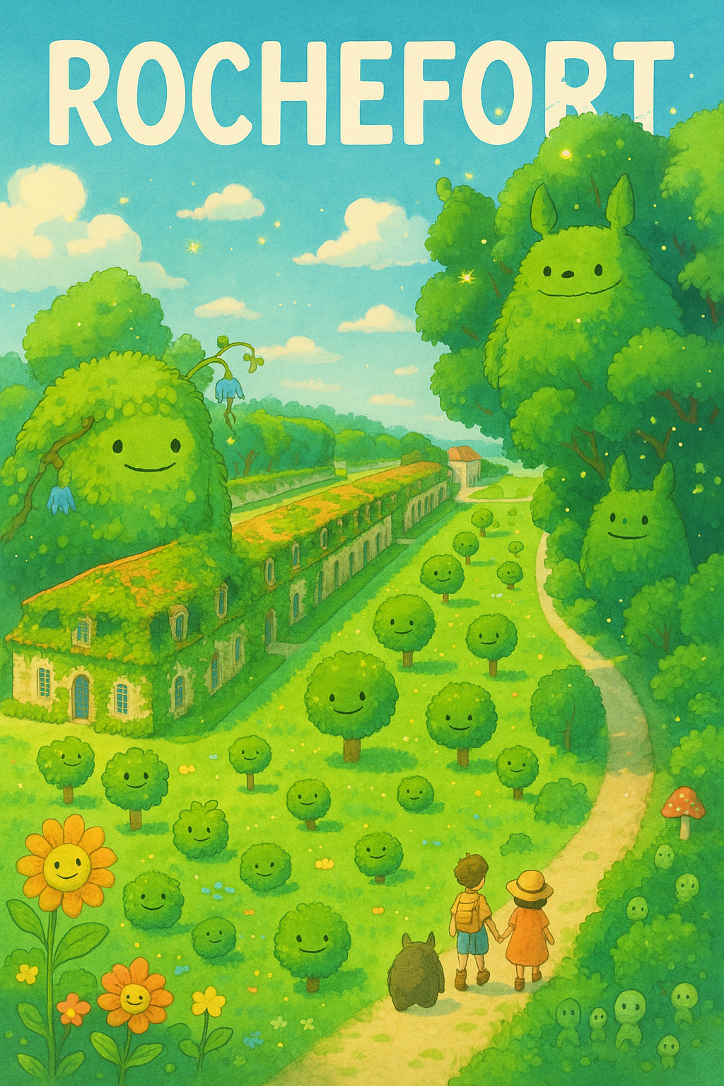 Affiche de Rochefort - Un Jardin Enchanté à Découvrir