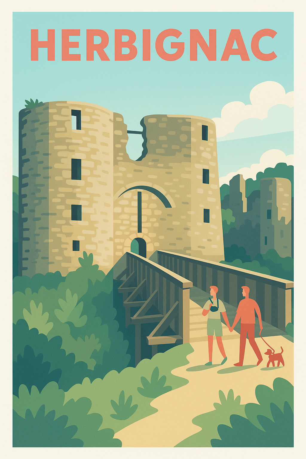 Affiche de Herbignac - Promenade historique au château