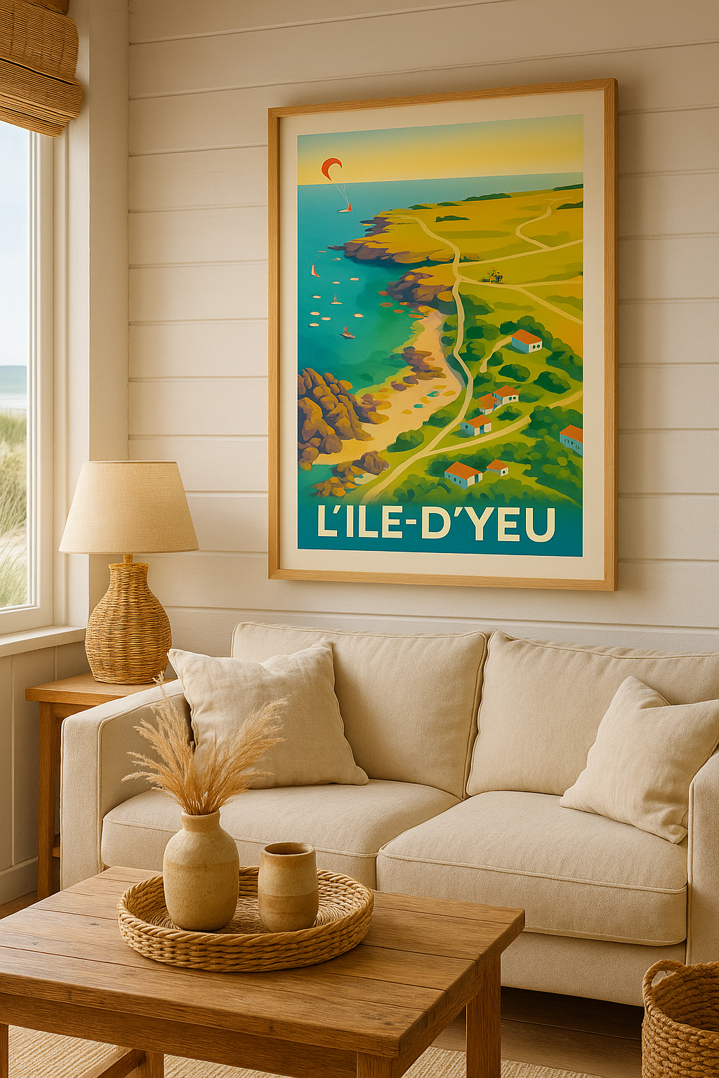 Affiche L'Île-d'Yeu - Évasion nature sur la côte vendéenne - Afich