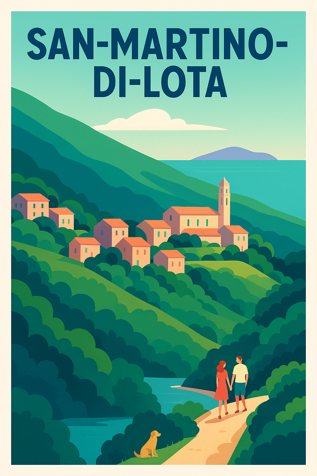 Affiche de San-Martino-di-Lota - Escapade bucolique en Corse