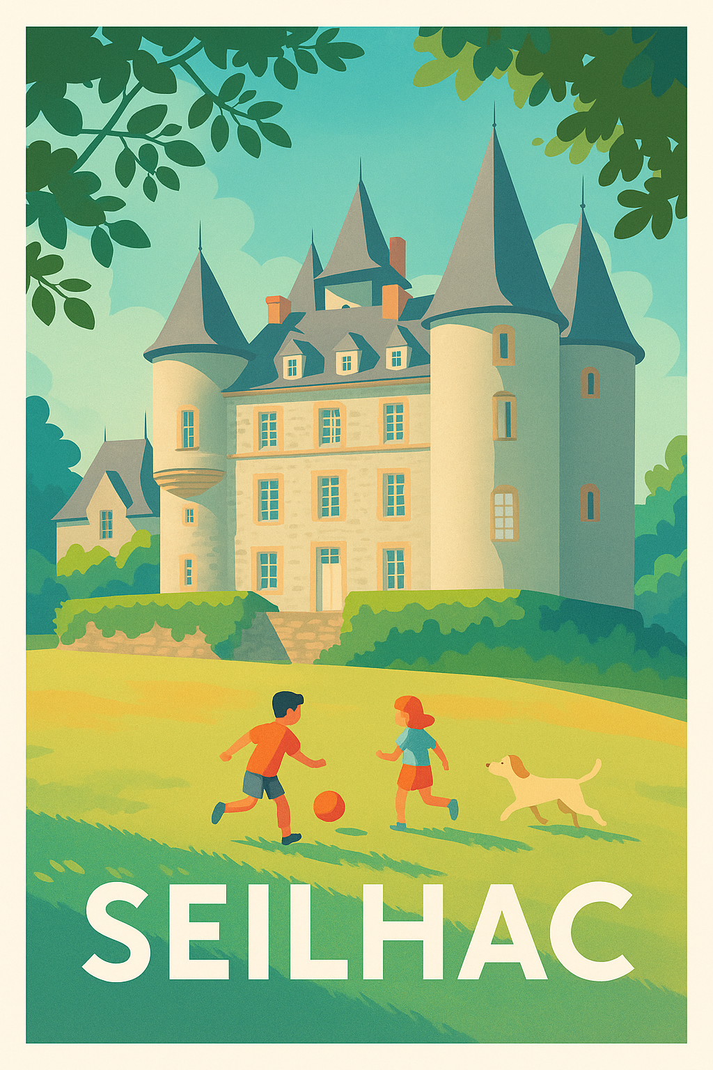 Affiche de Seilhac - Charme et sérénité au Château
