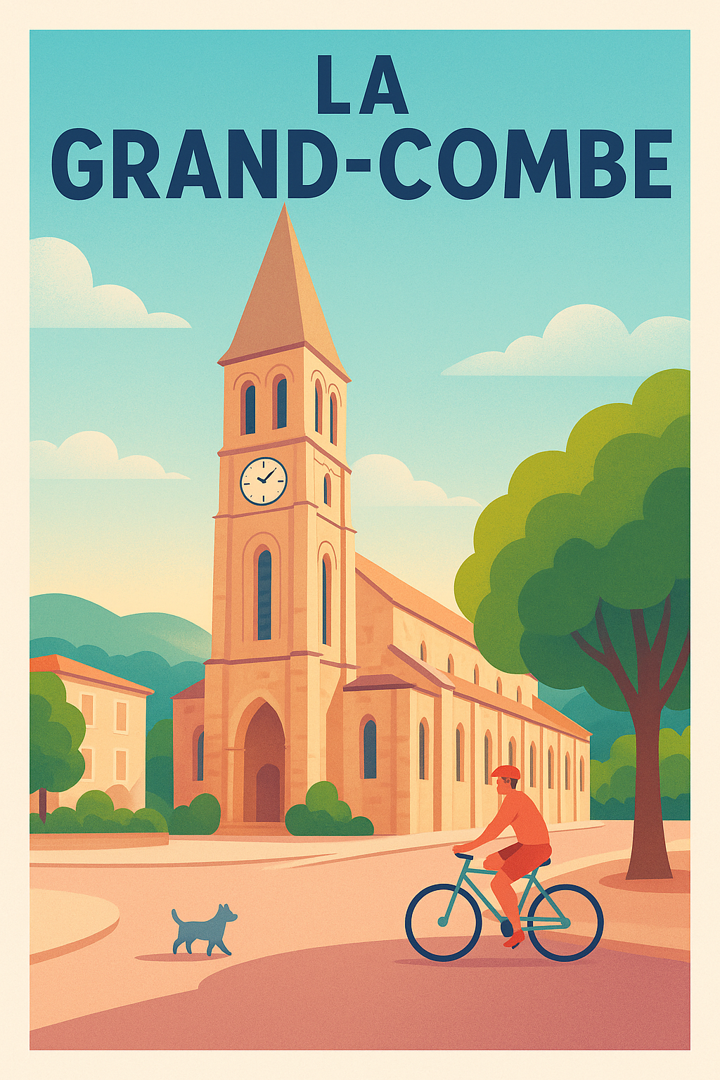 Affiche de La Grand-Combe - Charme pittoresque et douceur de vivre
