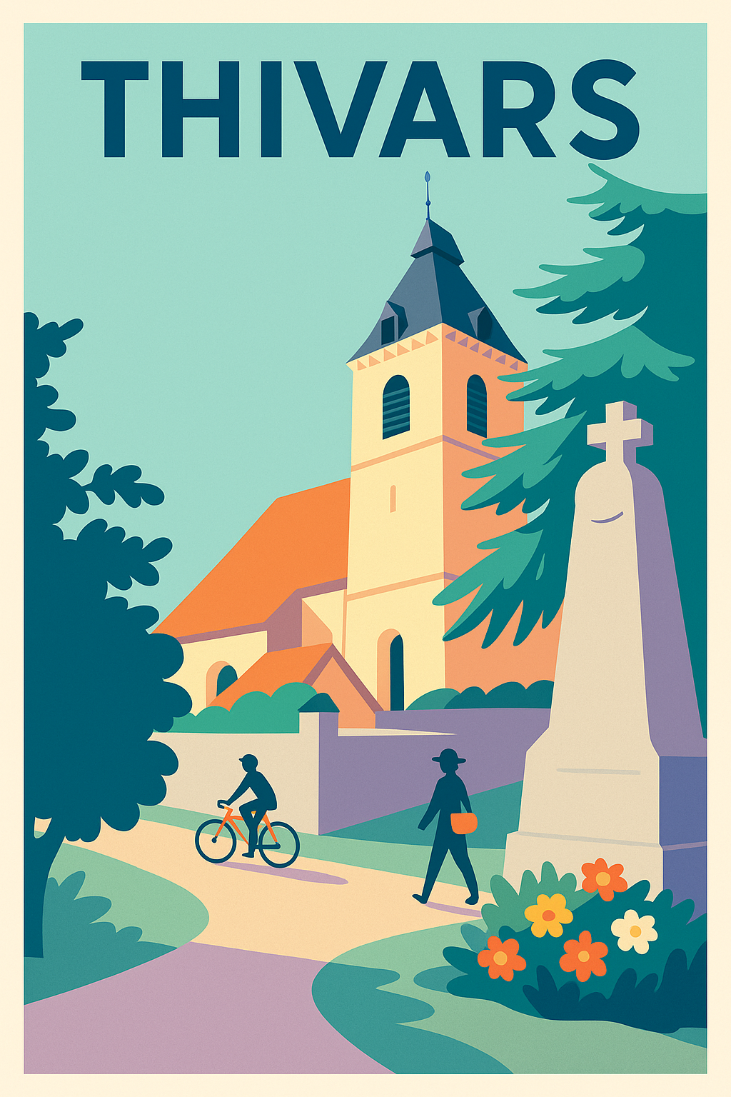 Affiche de Thivars - Un charme paisible au cœur du village
