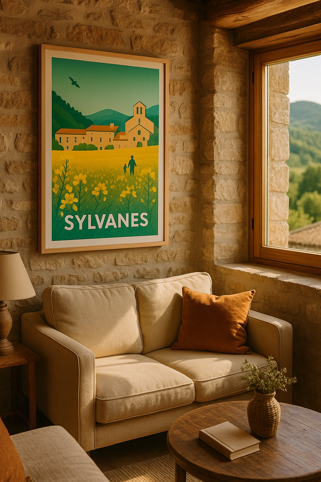 Affiche Sylvanès — Évasion champêtre au cœur de l'abbaye · poster d'art de Sylvanès