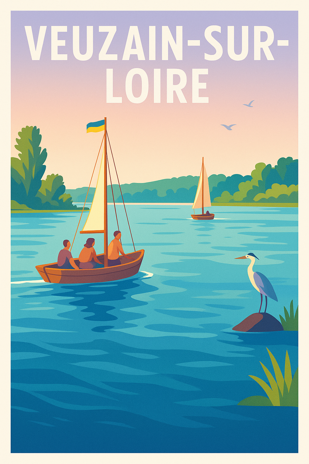 Affiche de Veuzain-sur-Loire - Escapade paisible sur la Loire