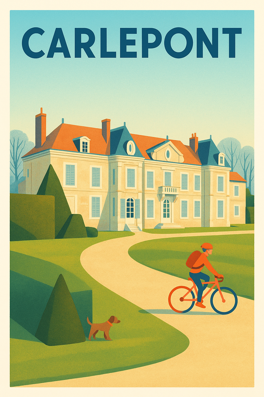 Affiche de Carlepont - Charme et sérénité à vélo