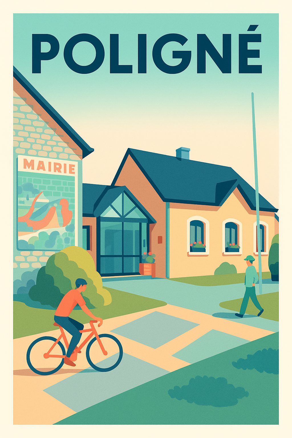Affiche de Poligné - Authenticité et charme tranquille