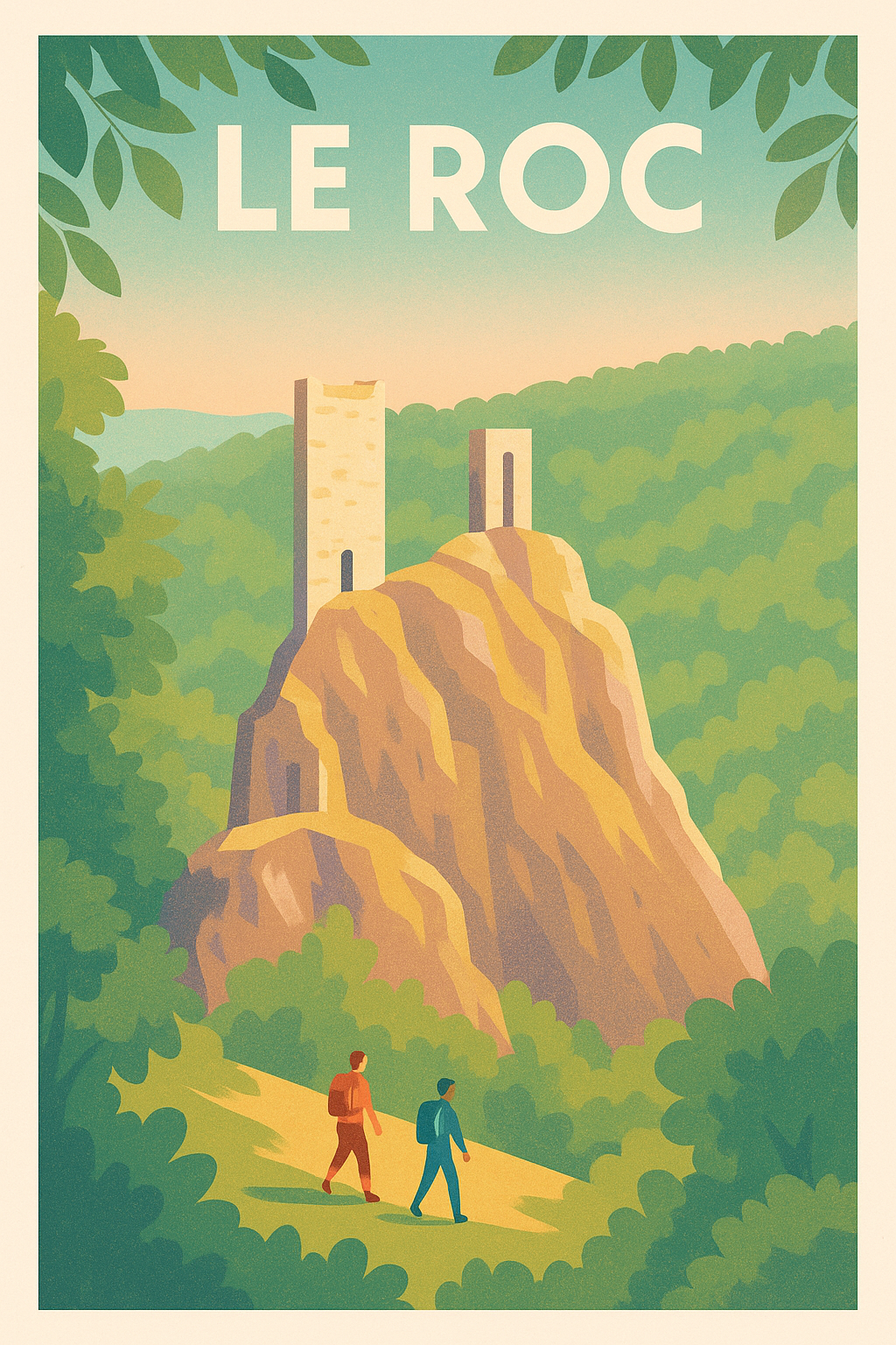 Affiche Le Roc — Évasion au cœur de la nature · poster d'art de Le Roc