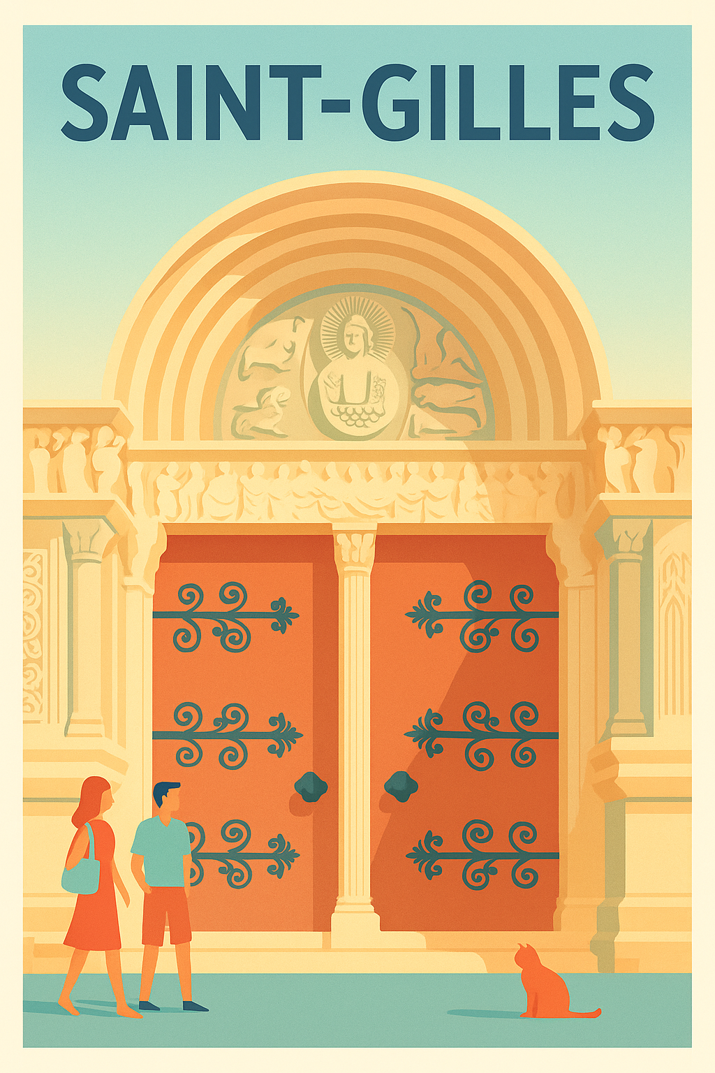 Affiche de Saint-Gilles - Une porte historique pleine de charme