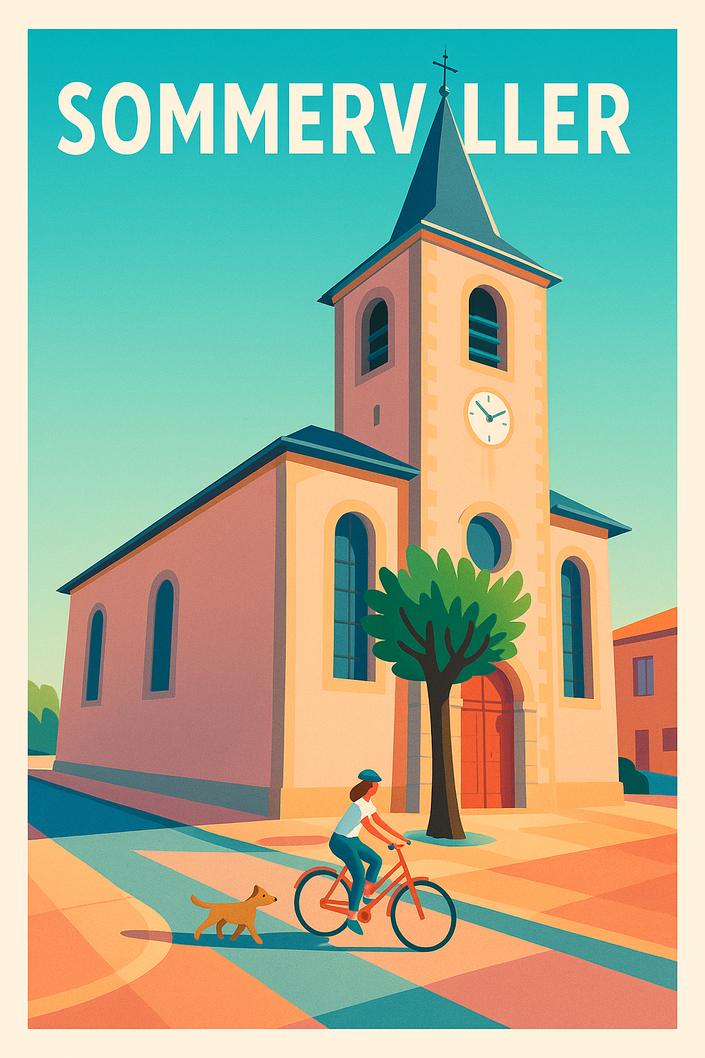 Affiche de Sommerviller - Charme tranquille au rythme du clocher