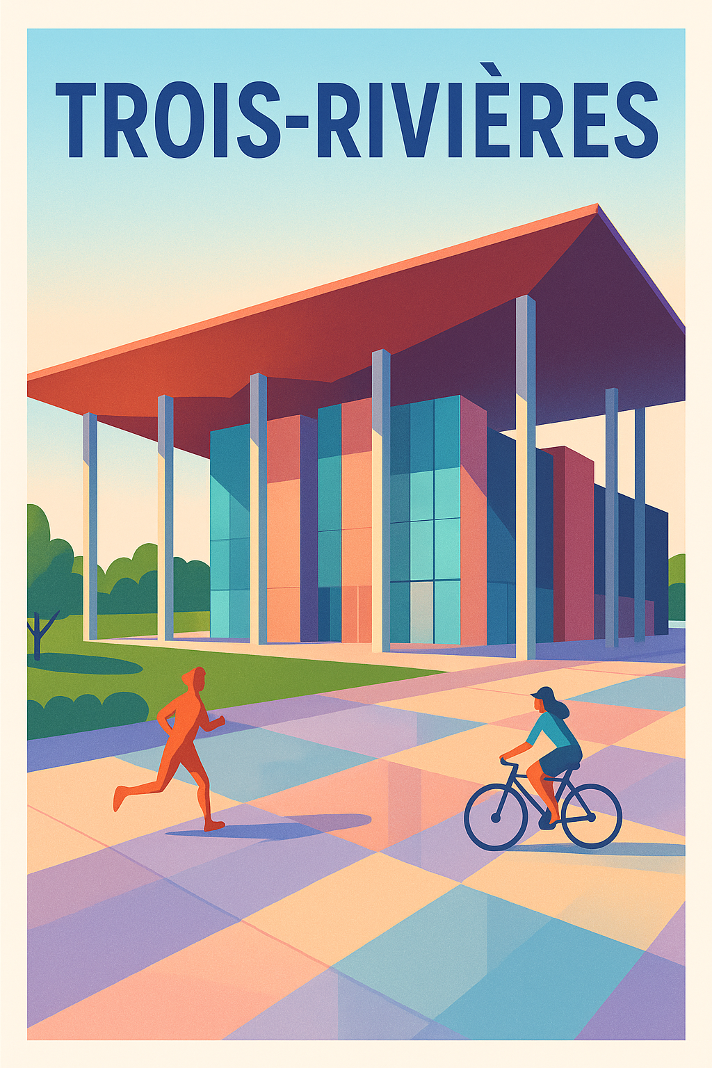Affiche de Trois-Rivières - Un souffle de modernité en pleine action
